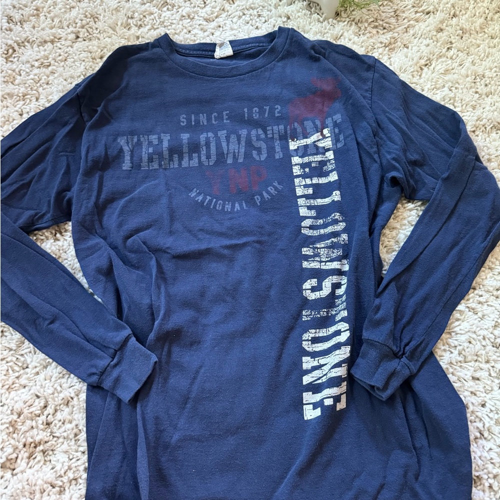 Yellowstone National Park long sleeve women’s or men’s unisex large shir…